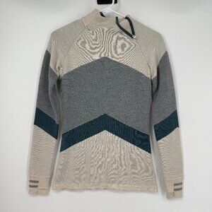 Smartwool Sweater Mock Neck Ski Outdoor Hike Wool Minimalist Women Size S
